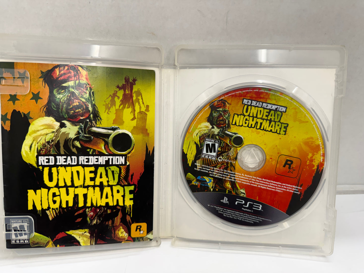 Red Dead Redmption Undead Nightmare No Map PlayStation 3 PS3 Tested & Works
