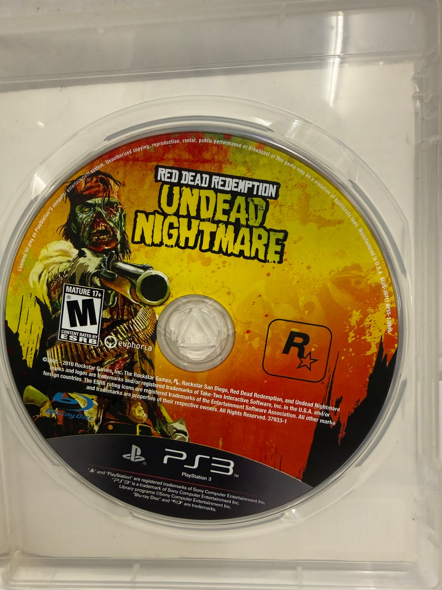 Red Dead Redmption Undead Nightmare No Map PlayStation 3 PS3 Tested & Works