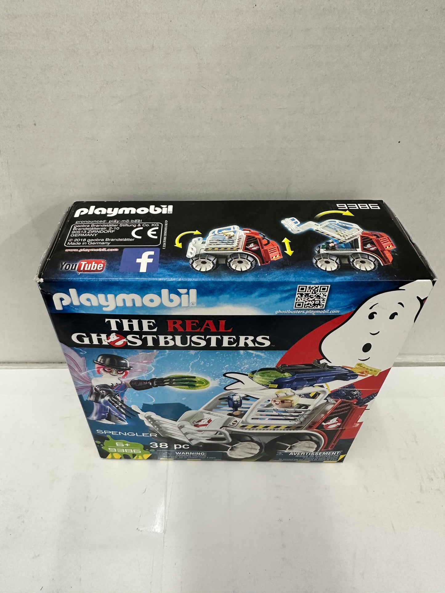 The Real Ghostbuster Spengler With Cage Car Playmobil 9386 Unopened