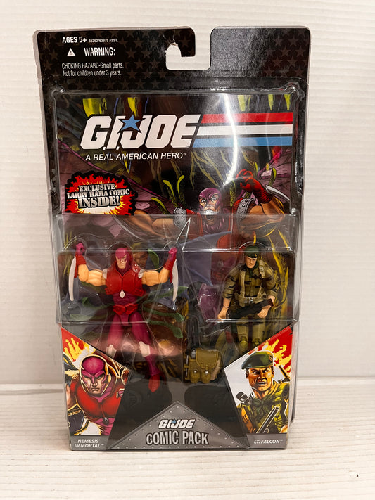 G.I. Joe 25th Anniversary Comic Pack Nemesis Immortal & Lt. Falcon Figures NEW