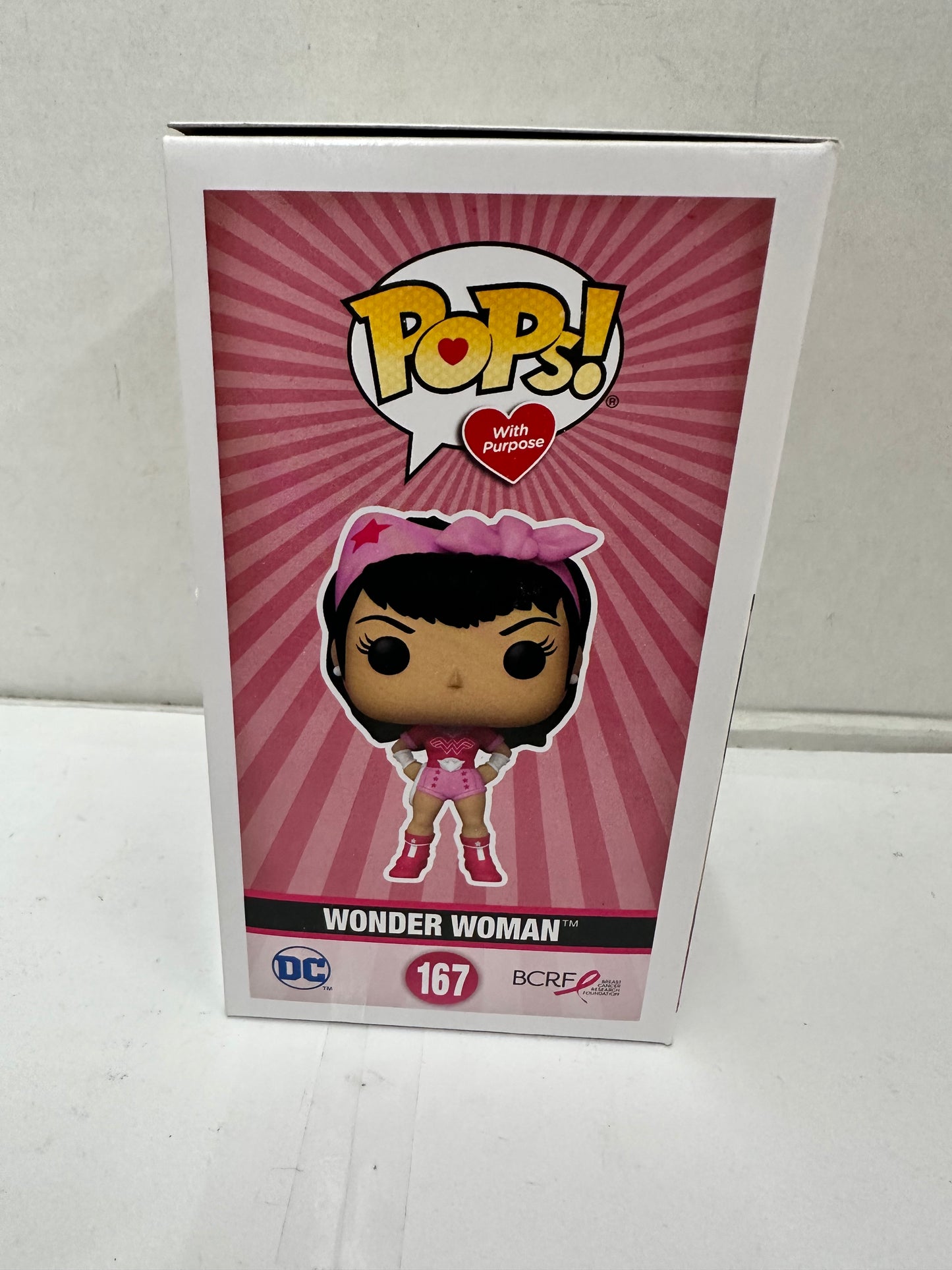 Funko POP Heroes Breast Cancer Awareness Bombshell Wonder Woman 167 Vinyl Figure