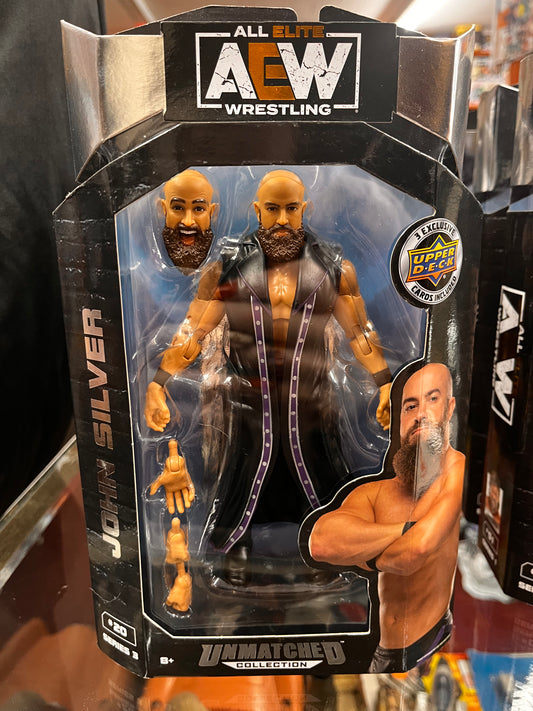 John Silver Dark Order w/Upper Deck Pack #20 AEW Unmatched Series 3 Jazwares