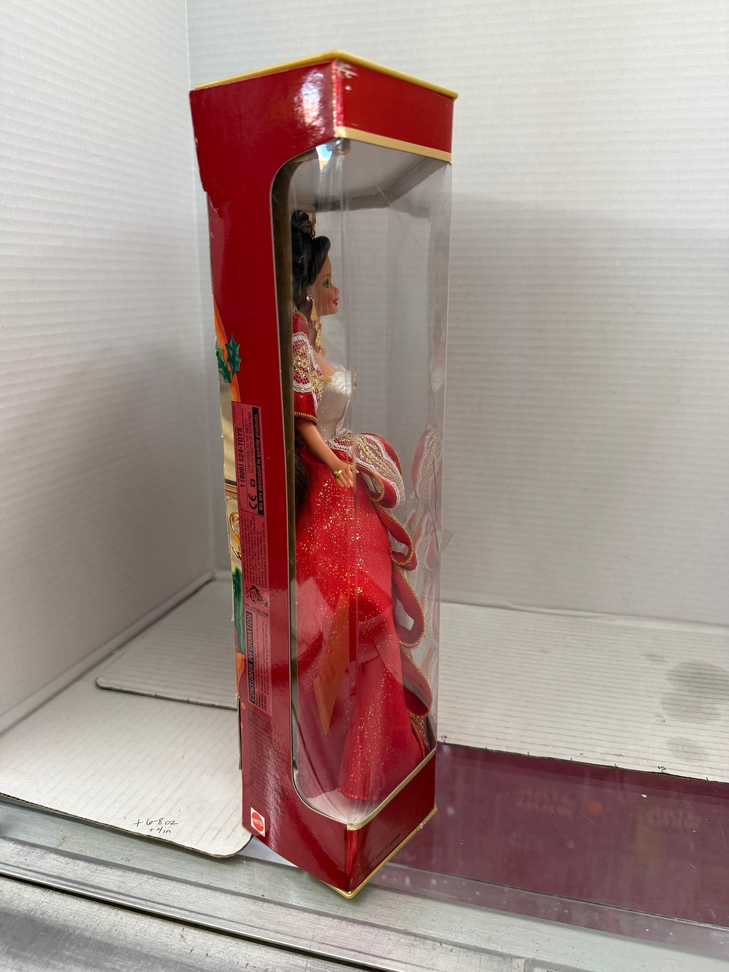 Vtg 1997 Barbie Doll Happy Holidays Mattel  Special Edition Damaged Box