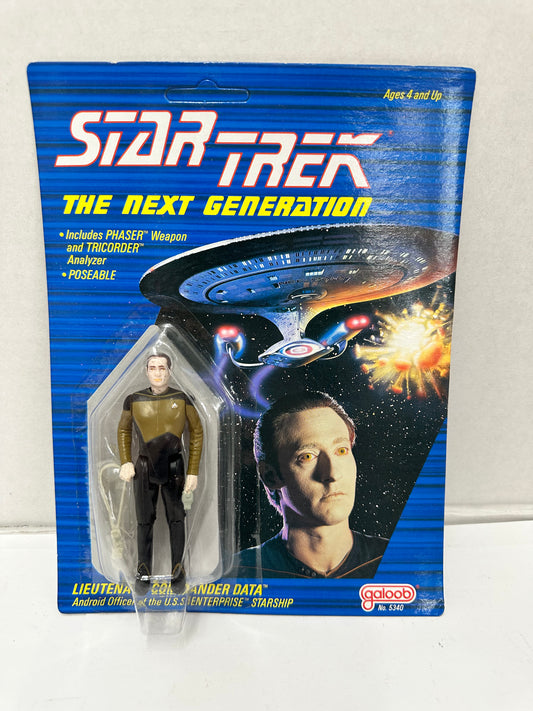 Lt Commander Data 1988 STAR TREK The Next Generation Galoob SEALED Unpunched!