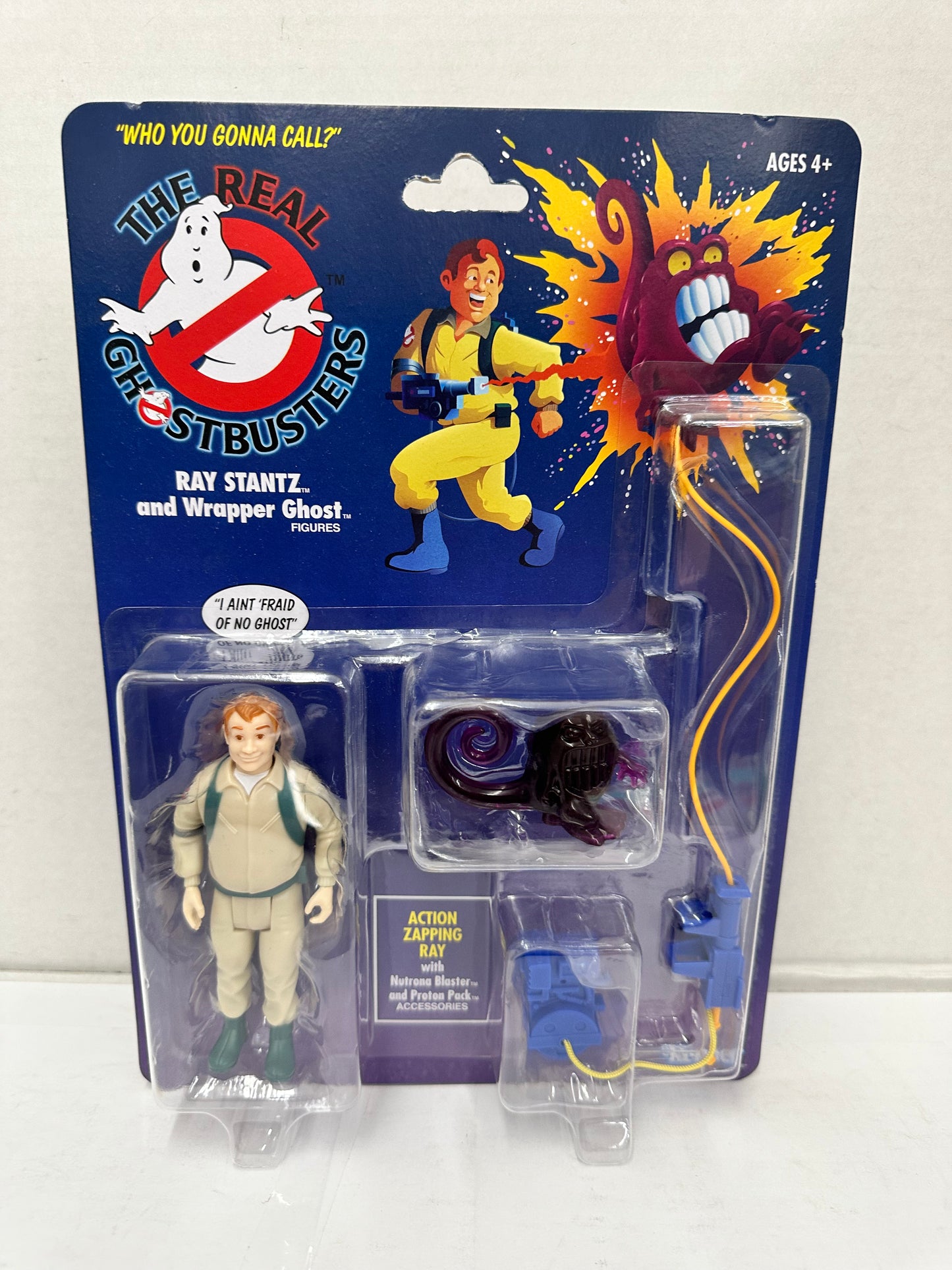KENNER CLASSICS THE REAL GHOSTBUSTERS RAY STANTZ & WRAPPER GHOST ACTION FIGURE