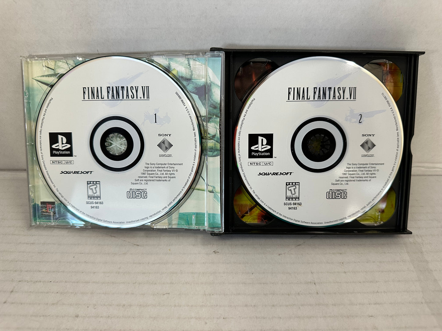 Final Fantasy VII 7 Black Label (Sony Playstation 1997 PS1) Missing Manual