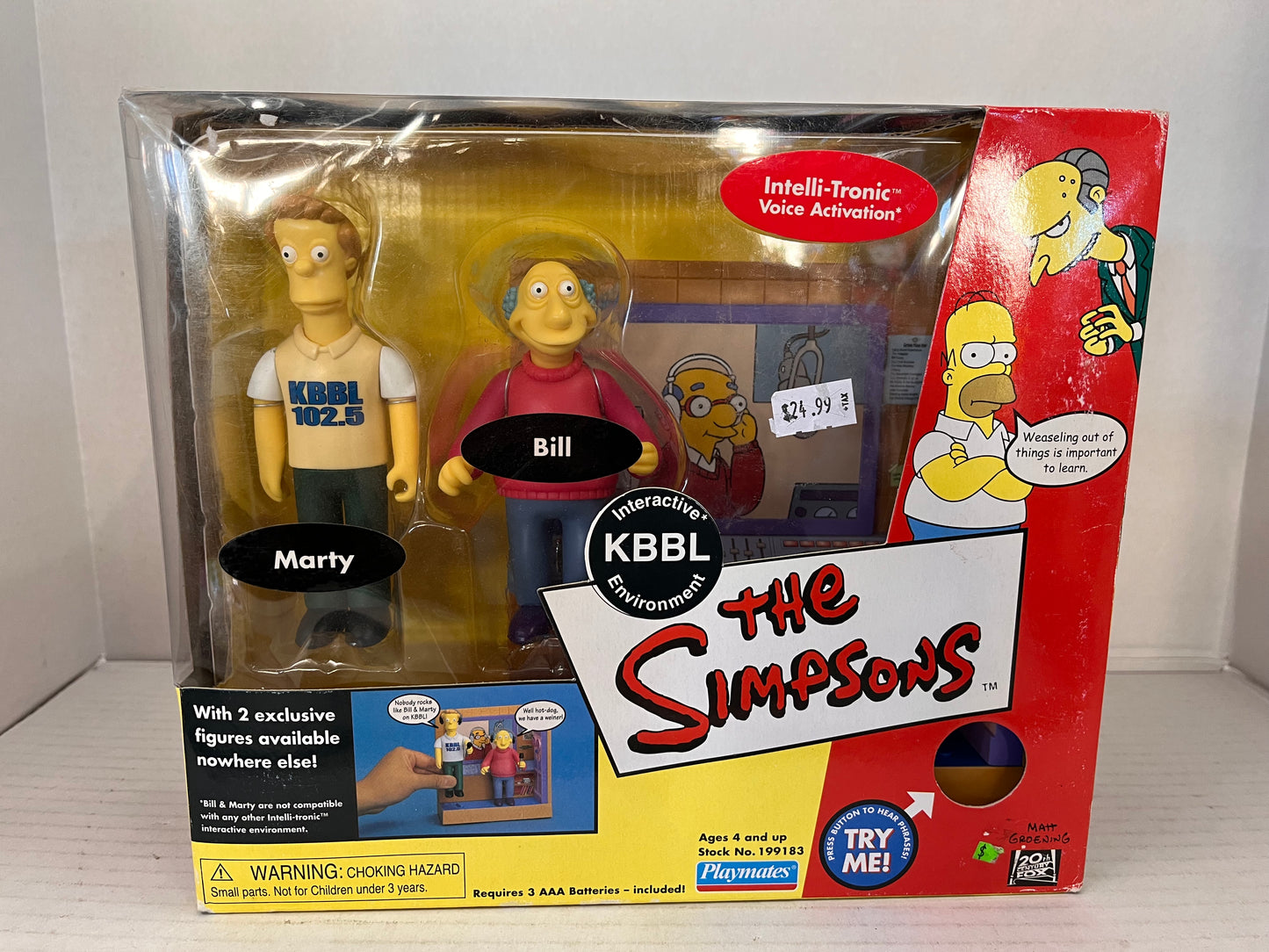 The Simpsons : Interactive KBBL Environment , Marty & Bill - Playmates