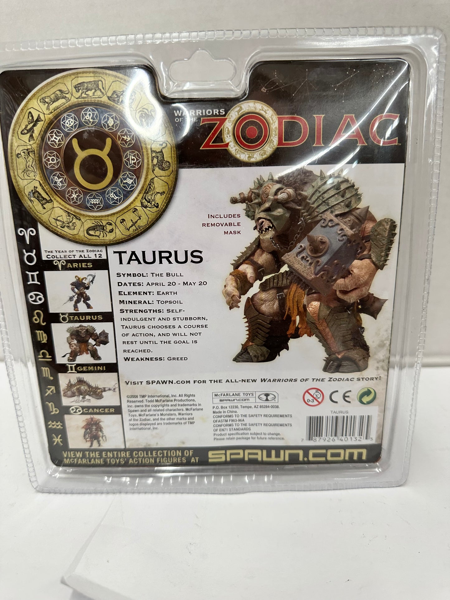 2008 McFarlane Warriors of the Zodiac Taurus Spawn McFarlane Toys