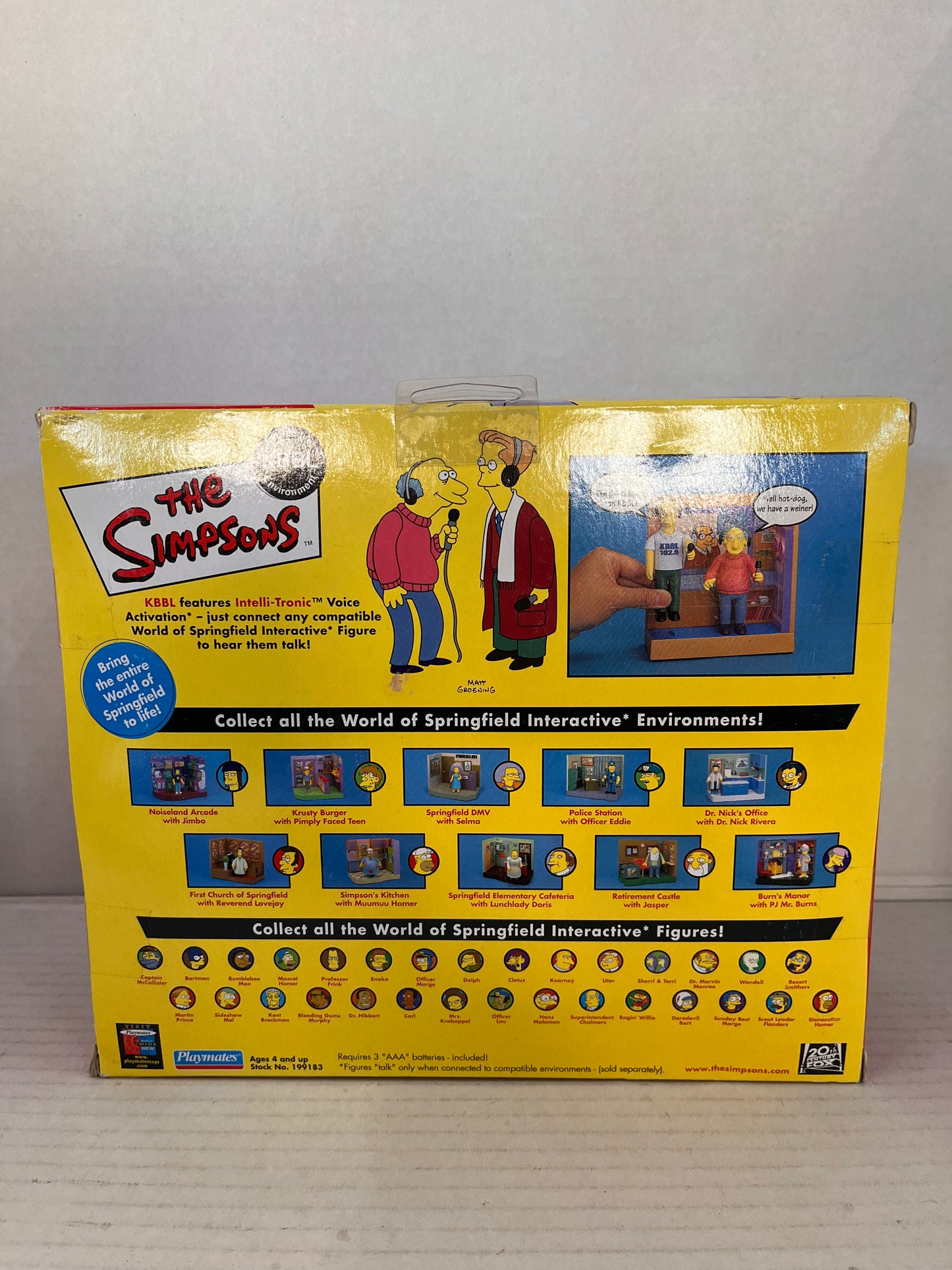 The Simpsons : Interactive KBBL Environment , Marty & Bill - Playmates