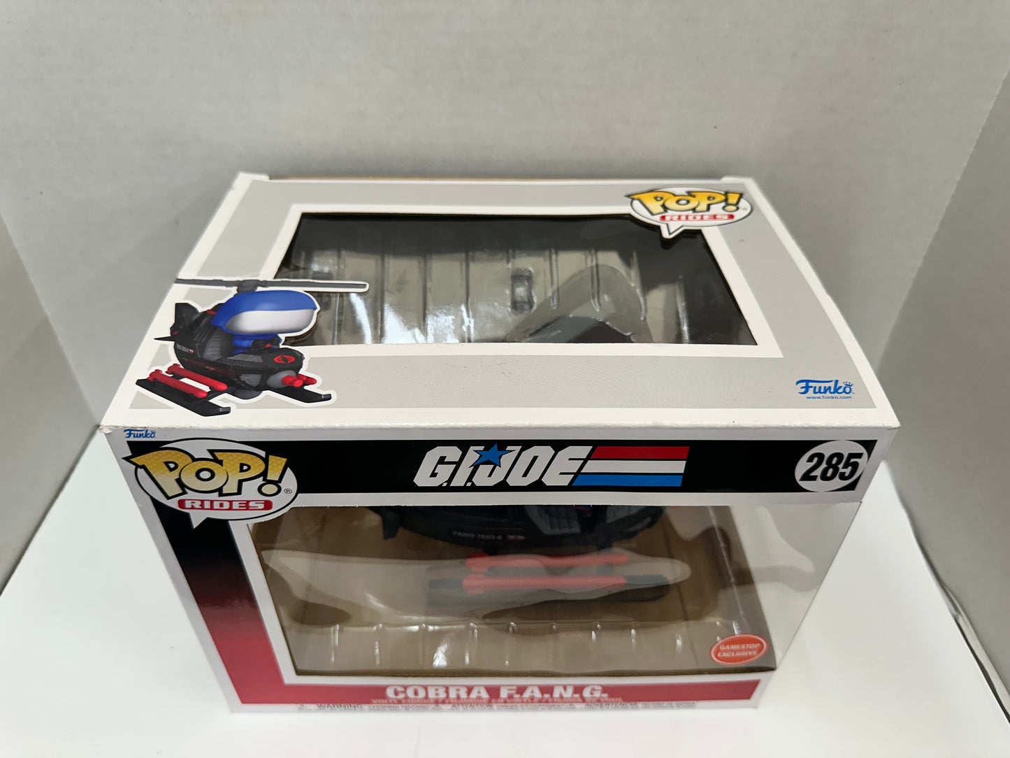Funko Pop! Rides G.I Joe Cobra F.A.N.G. Helicopter (#285) GameStop Exclusive