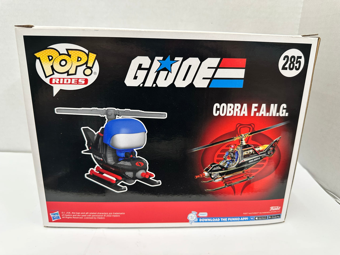 Funko Pop! Rides G.I Joe Cobra F.A.N.G. Helicopter (#285) GameStop Exclusive