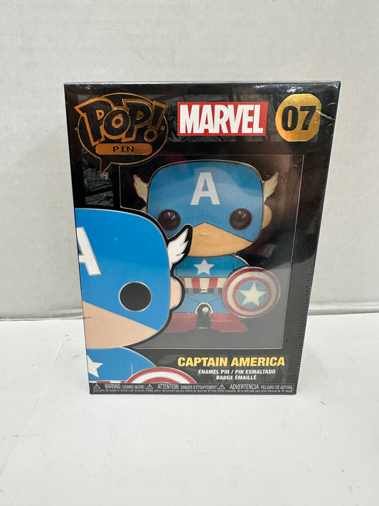 Funko Pop! Captain America Pin #07 Enamel Pin - BRAND NEW SEALED IN BOX