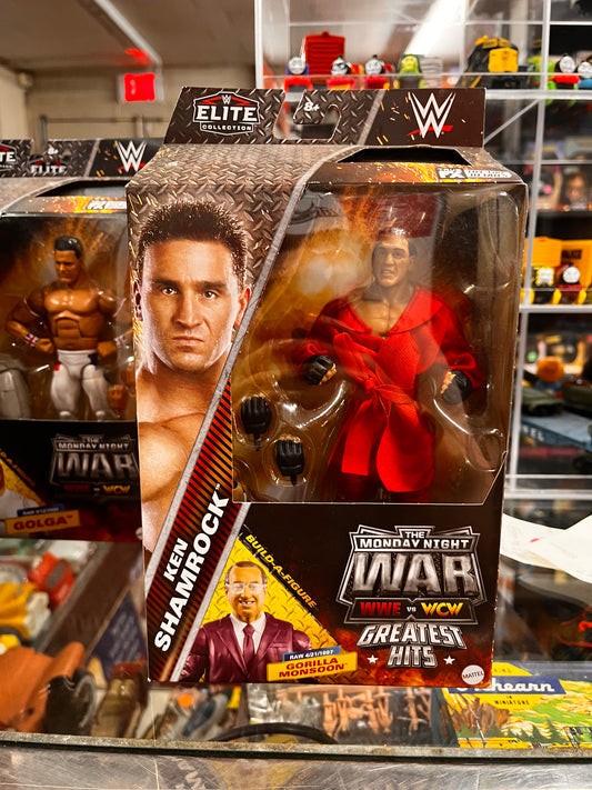 WWE Elite Monday Night Wars Greatest Hits Wave 2 KEN SHAMROCK Figure w/ BAF