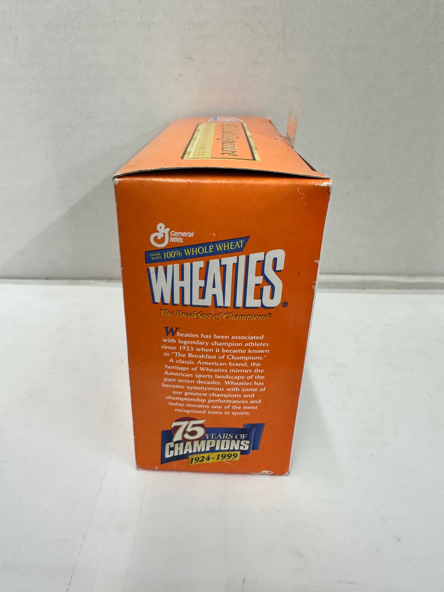 Wheaties Mini Cereal Box Collectible 24K Gold Signature 75 Years Sealed