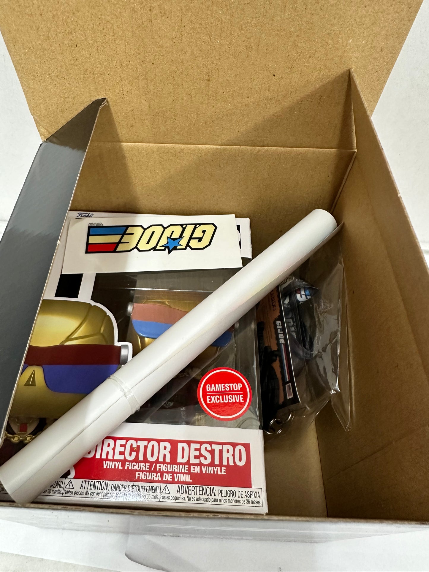 Funko Pop G.I. Joe Collector Box Destro GameStop Exclusive Open Box
