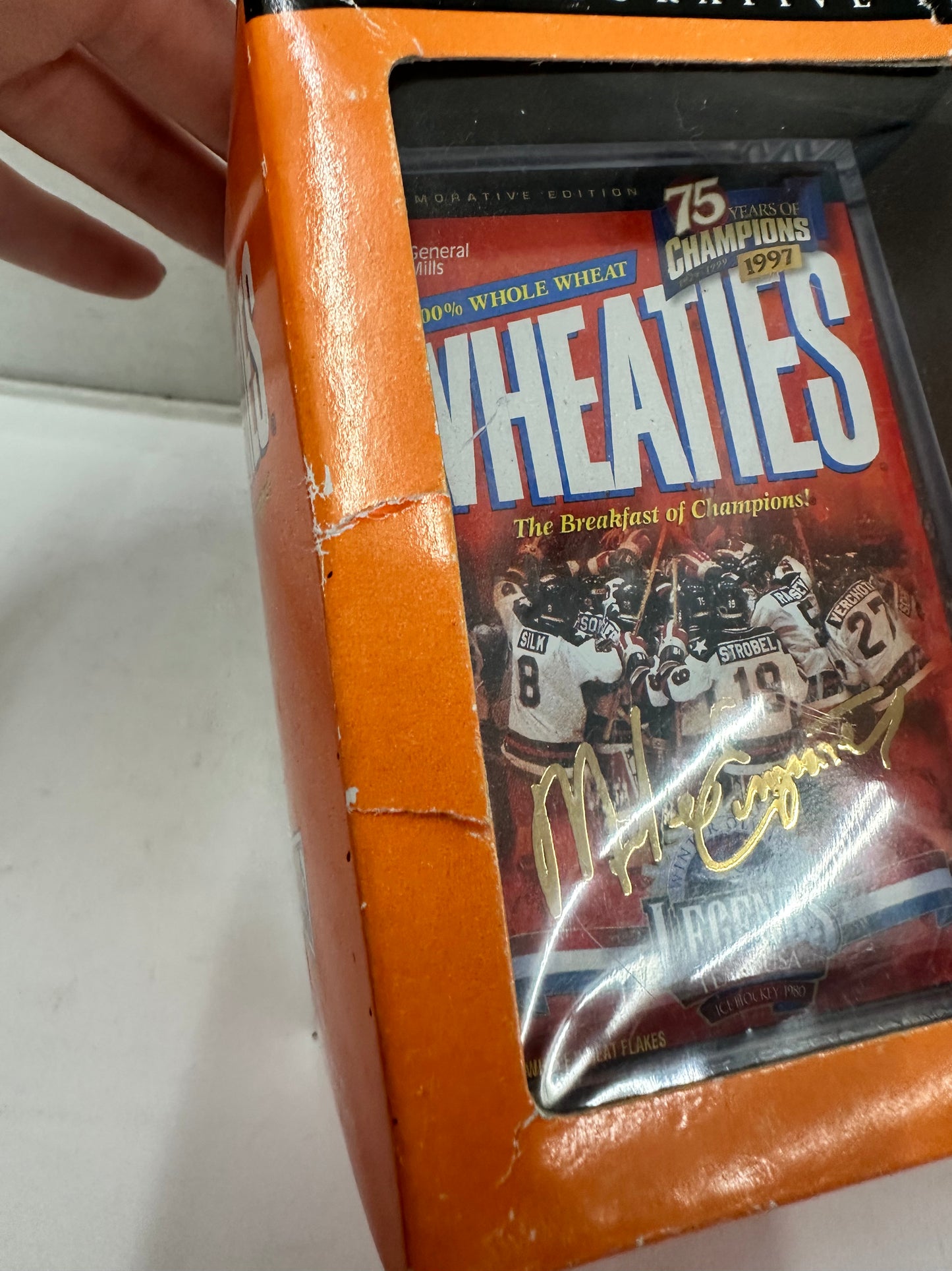 Wheaties Mini Cereal Box Collectible 24K Gold Signature 75 Years Sealed
