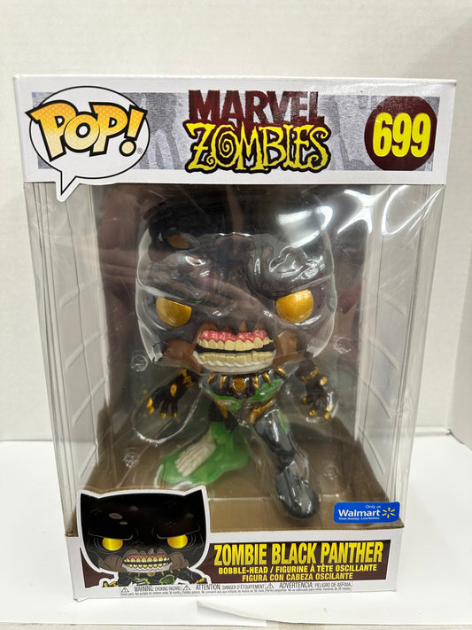 Funko Pop Jumbo 10 in Marvel Zombie Black Panther Walmart Exclusive Open Box