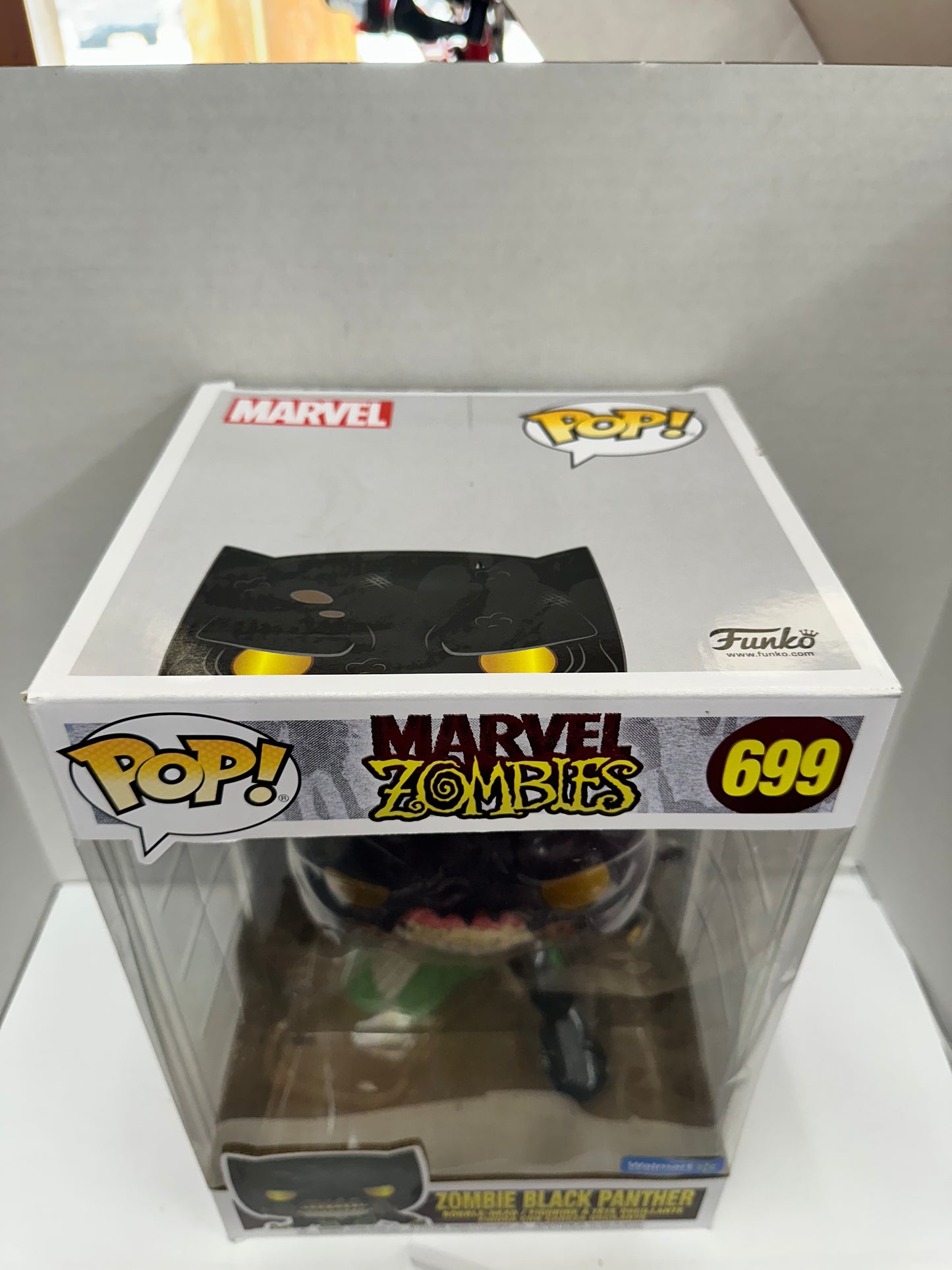 Funko Pop Jumbo 10 in Marvel Zombie Black Panther Walmart Exclusive Open Box
