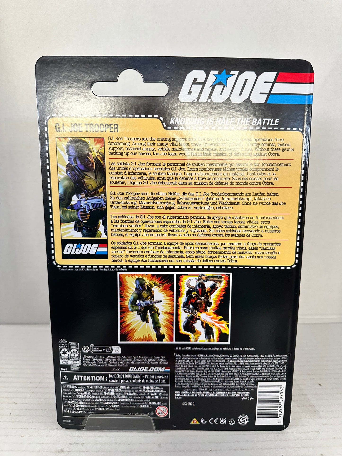 Hasbro G.I. Joe Classified Series Retro G.I. Joe Trooper 6” Action Figure
