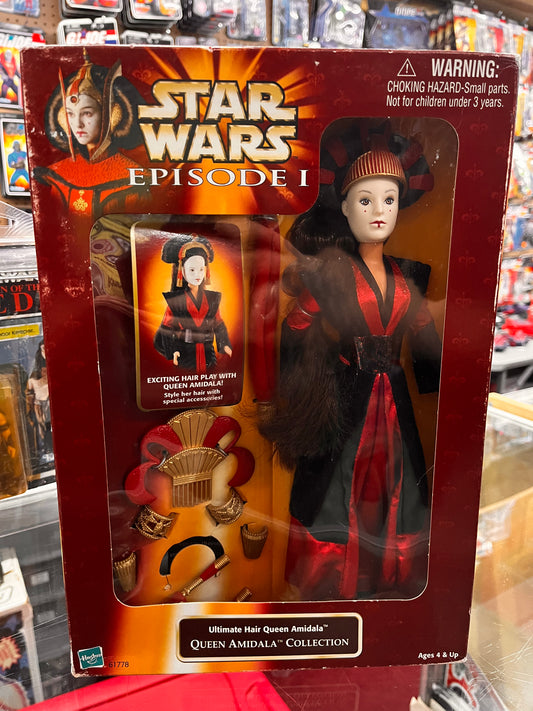 Vtg 1998 STAR WARS Ep1 Ultimate Hair Queen Padme Amidala Fashion Doll