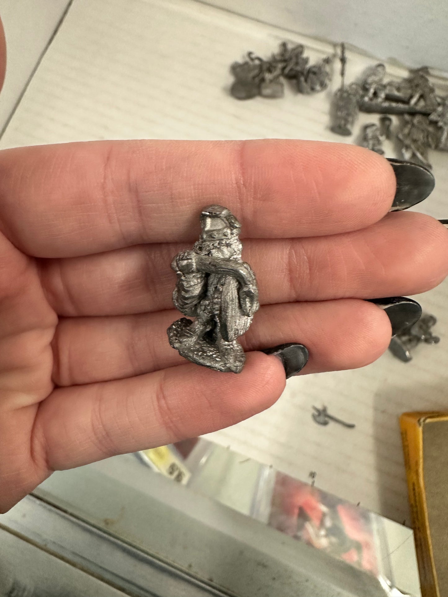 Vintage 1980 Grenadier Advanced D&D Figures Mixed Lot In Hireling Box