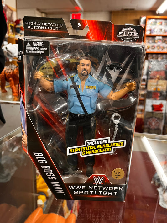 WWE Elite Network Spotlight Big Boss Man New Elite Collection  Wcw Rare
