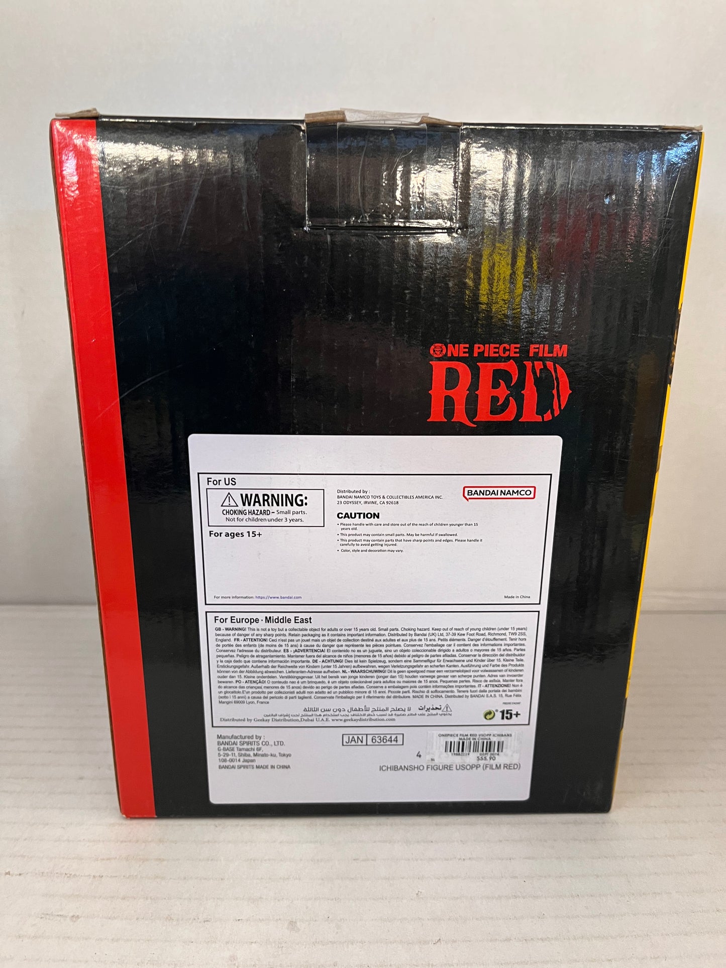 One Piece Film Red Usopp Figure Ichiban Kuji B Prize BANDAI Japan Open Box