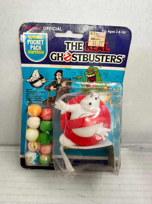 Vintage 1986 Superior Ghostbusters Gumball Pocket Pack Dispenser RARE!