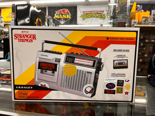 Crosley Stranger Things Cassette Player Recorder Silver CT200B-SI First Release