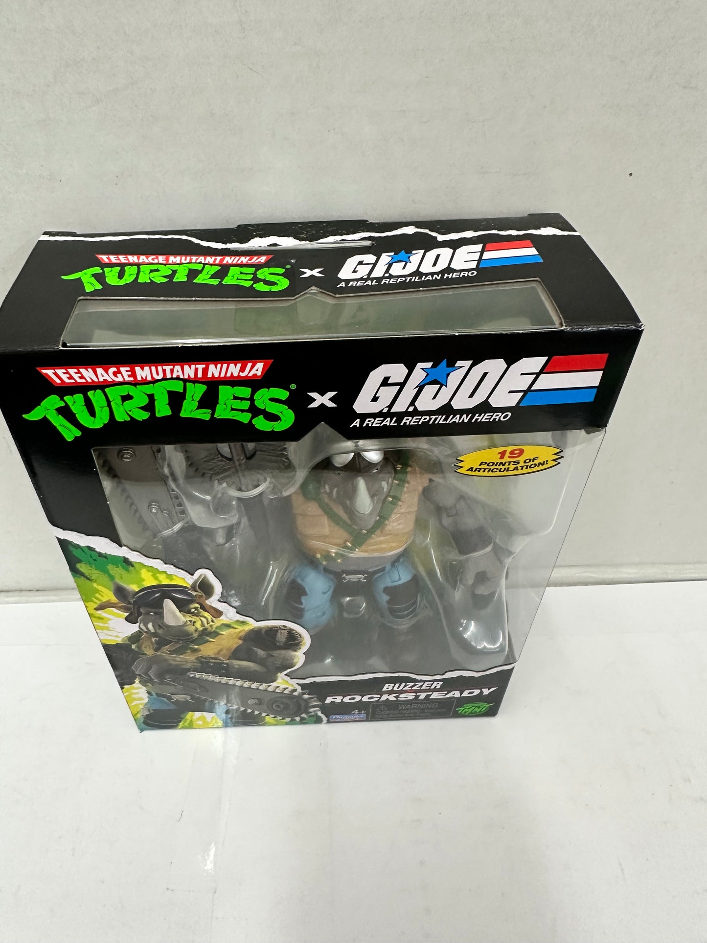 Playmates Teenage Mutant Ninja Turtles x G.I. Joe Buzzer x Rocksteady