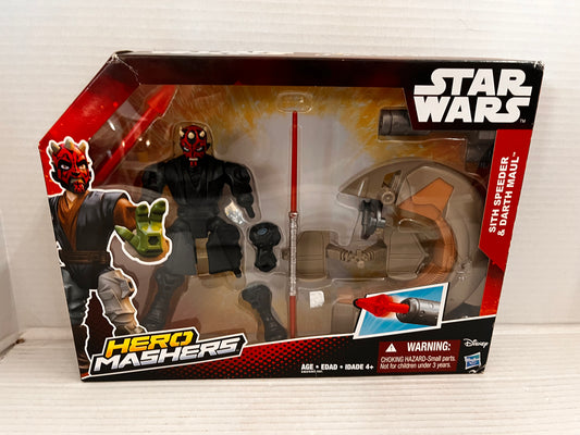 Disney STAR WARS Hero Mashers  DARTH MAUL and SITH SPEEDER
