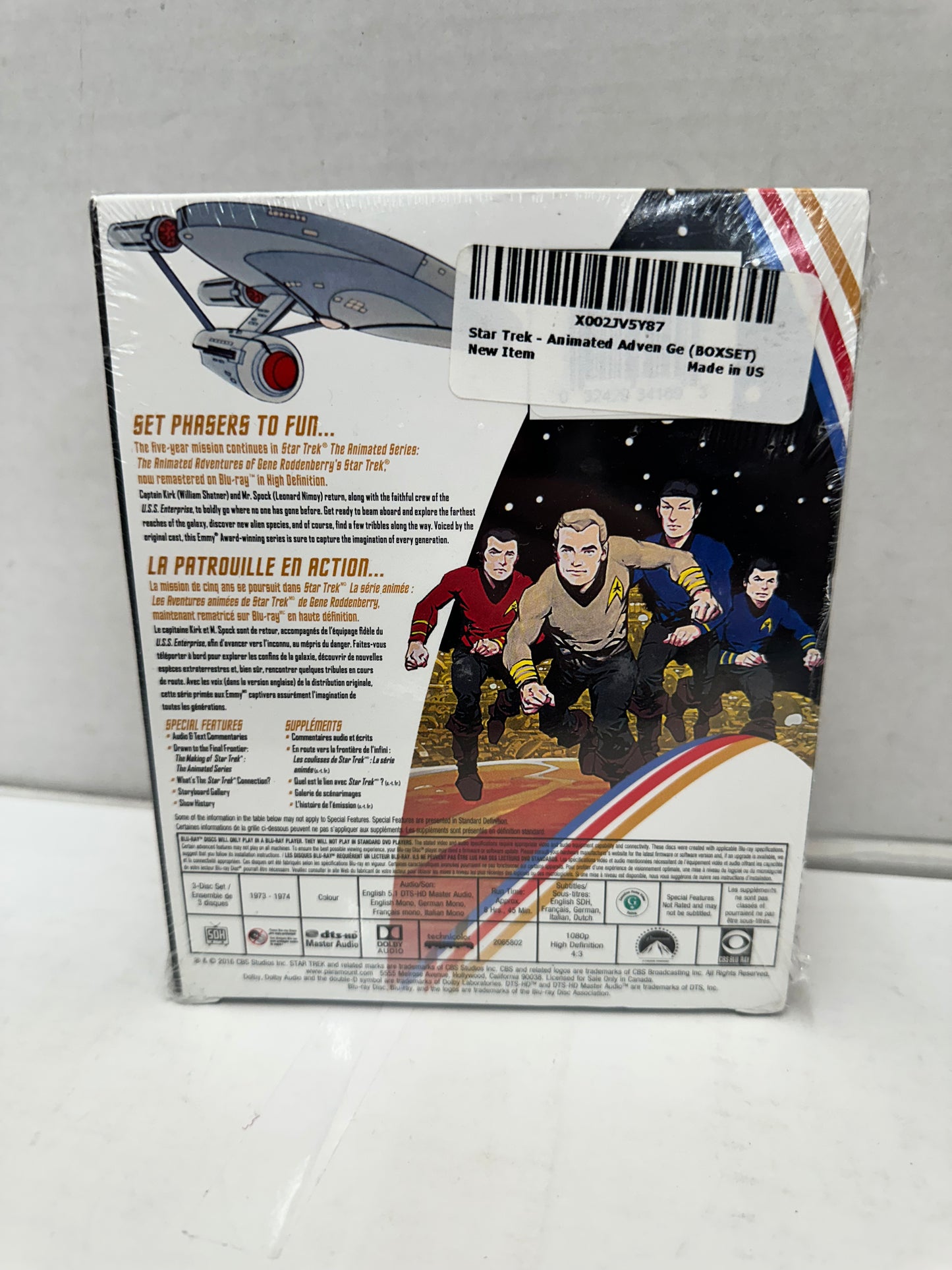 Star Trek Animated: Animated Adv Of Gene [New Blu-ray] Full Frame, Slipsleeve