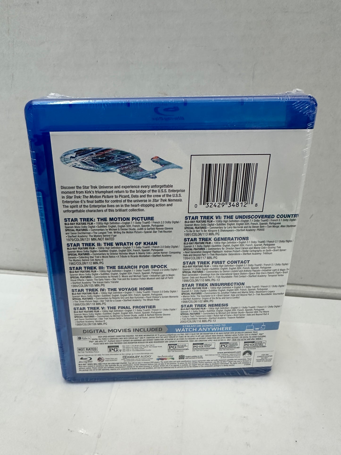 Star Trek 10-Movie Stardate Collection Blu-Ray