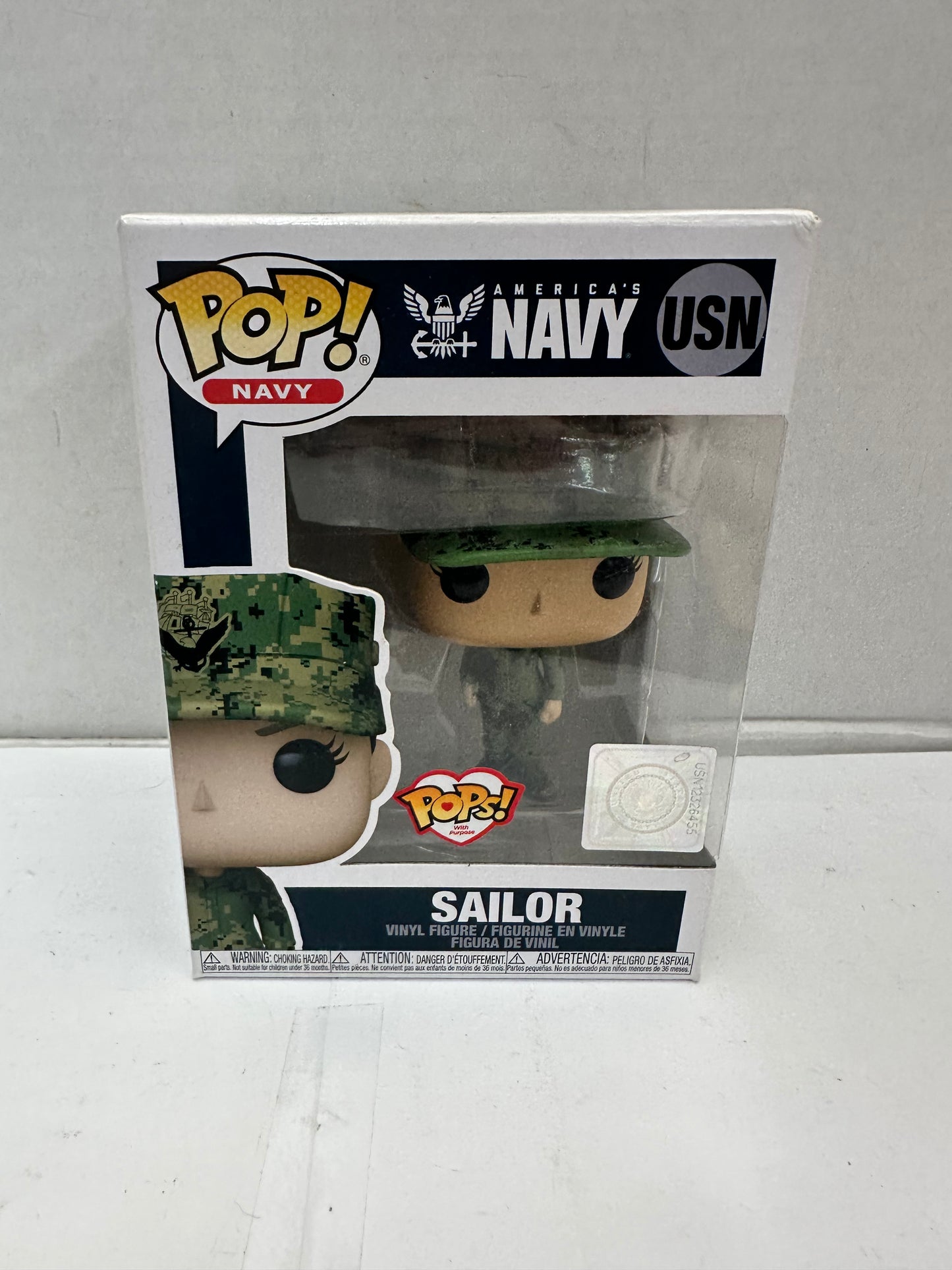 Funko Pop! Female Navy Sailor USN United States Proud Vinyl Figurine Blonde Hair