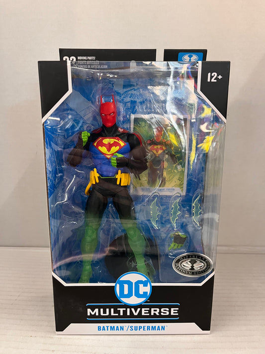2024 DC McFarlane Multiverse 7' Batman Superman Fusion Action Figure