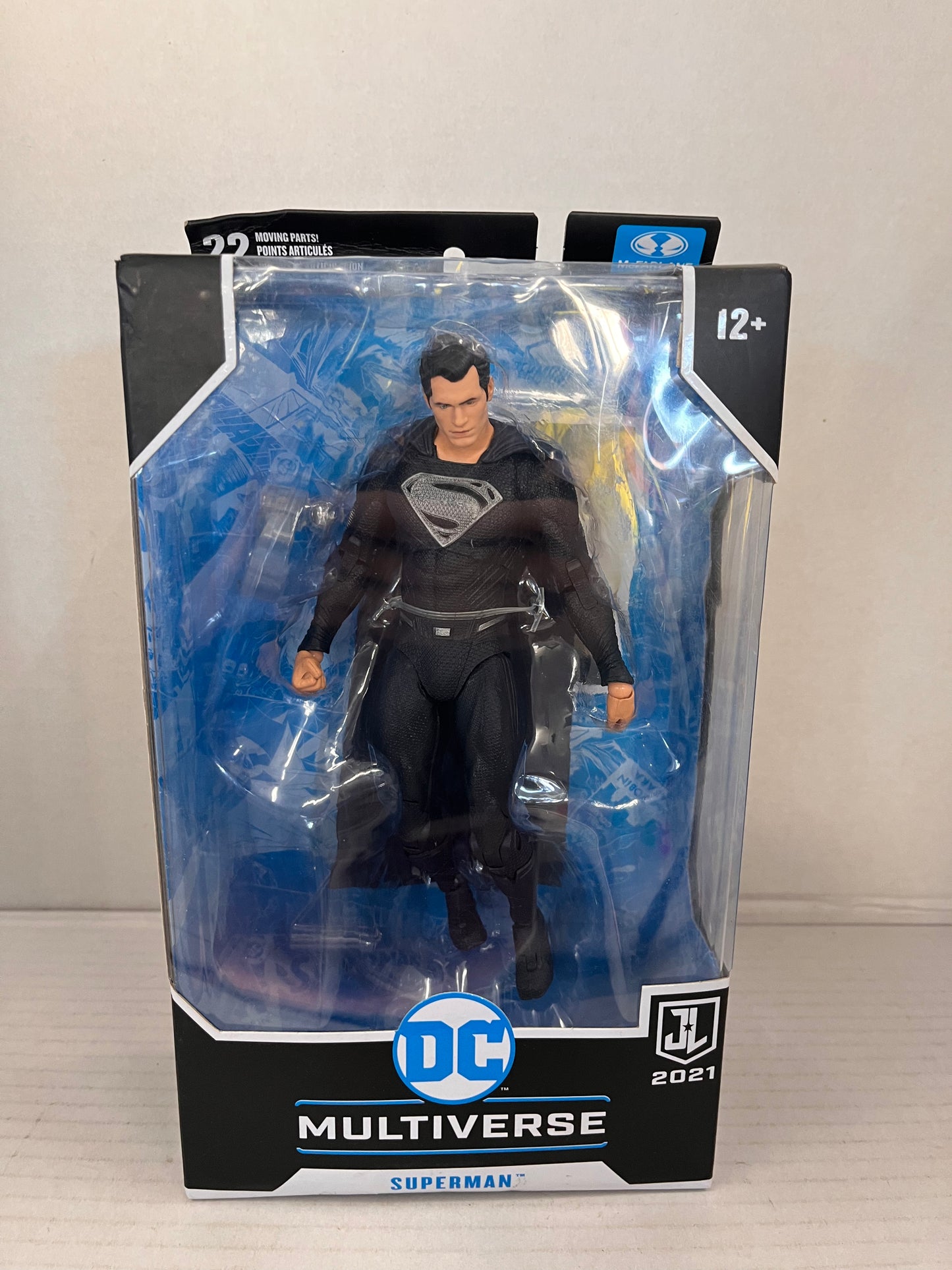 DC Multiverse Superman Black Suit Justice League 7" Figure 2021 McFarlane