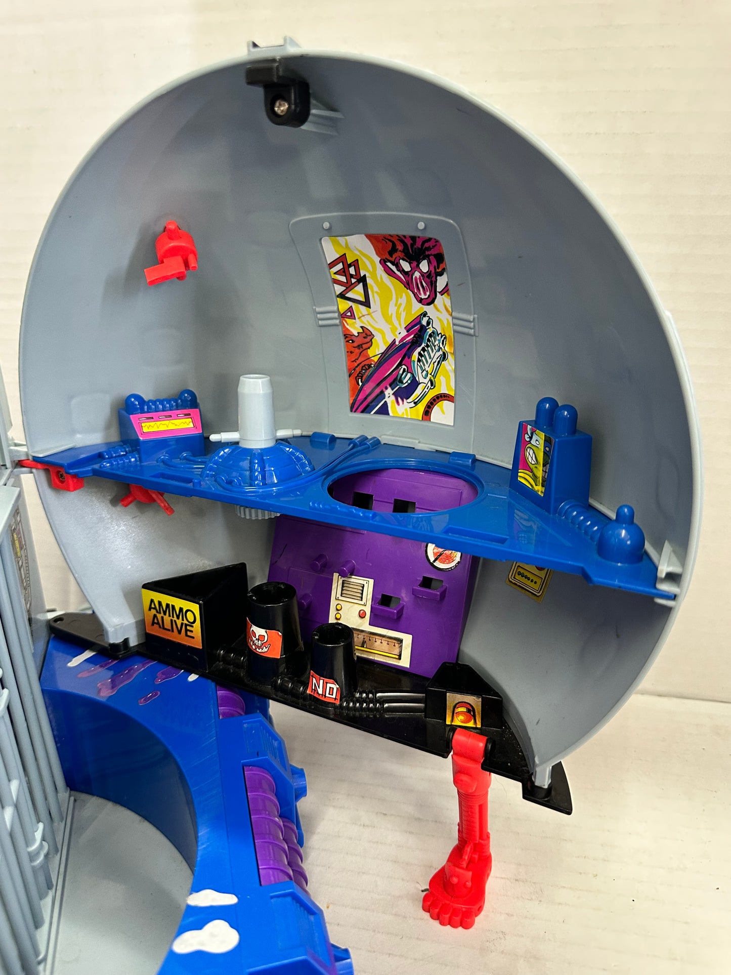 Technodrome Teenage Mutant Ninja Turtles TMNT 1990 Playmates Incomplete