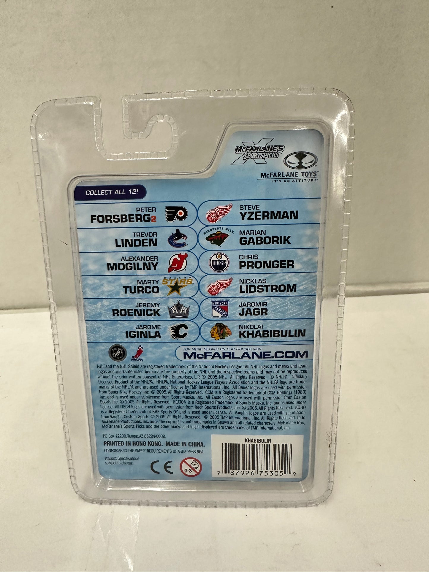 McFarlane NHL Sports Picks 3" Mini Figure Nikolai Khabibulin 2005