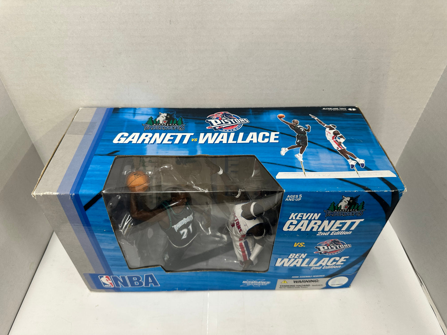 McFarlane 2-Pack Figure BEN WALLACE KEVIN GARNETT NBA Pistons Timberwolves