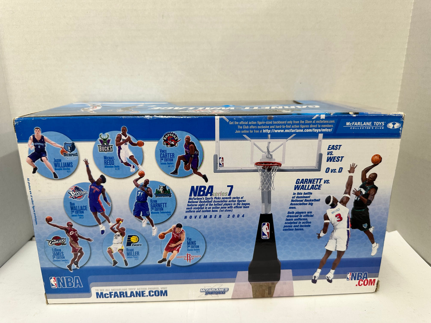 McFarlane 2-Pack Figure BEN WALLACE KEVIN GARNETT NBA Pistons Timberwolves