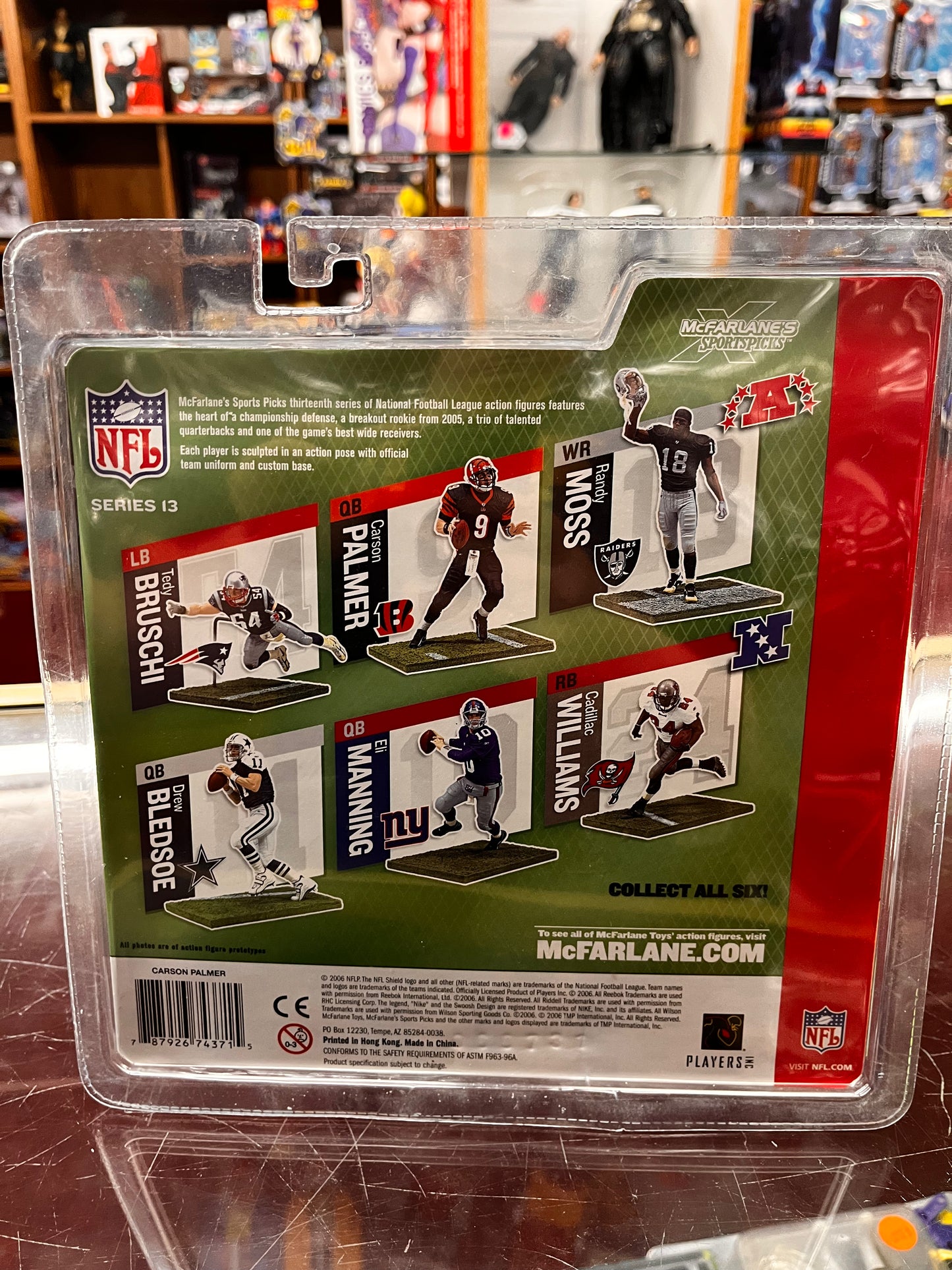 Carson Palmer McFarlane NFL Series 13 Cincinnati Bengals Action Figure 2006 NEW