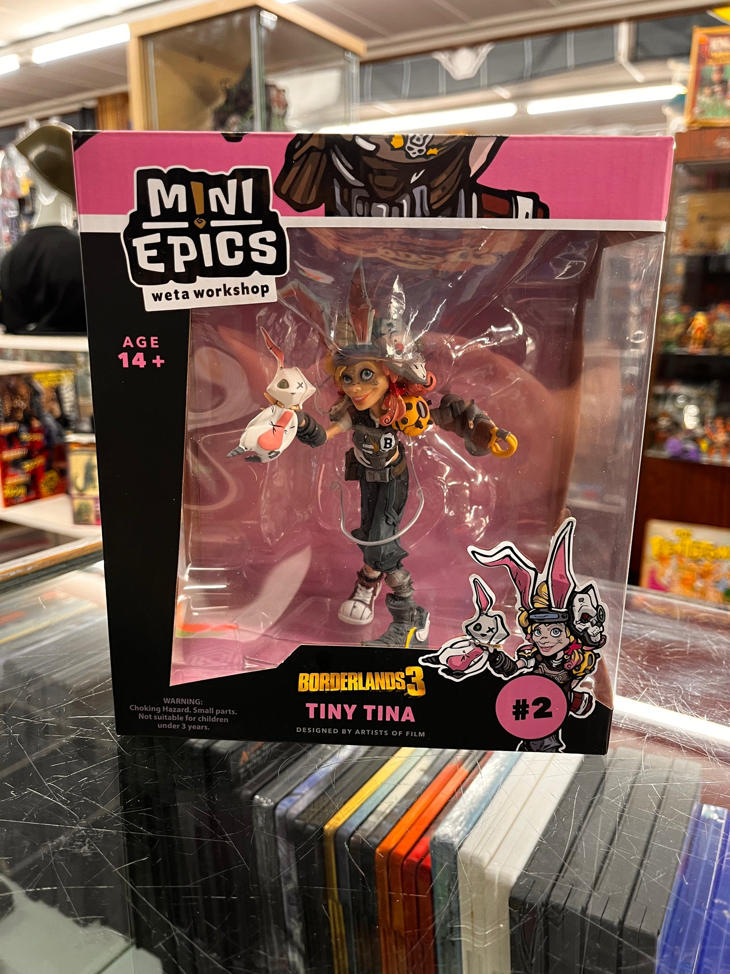 Borderlands 3 Mini Epics Vinyl Figure: Tiny Tina -  Weta Workshop  NEW  BOXED
