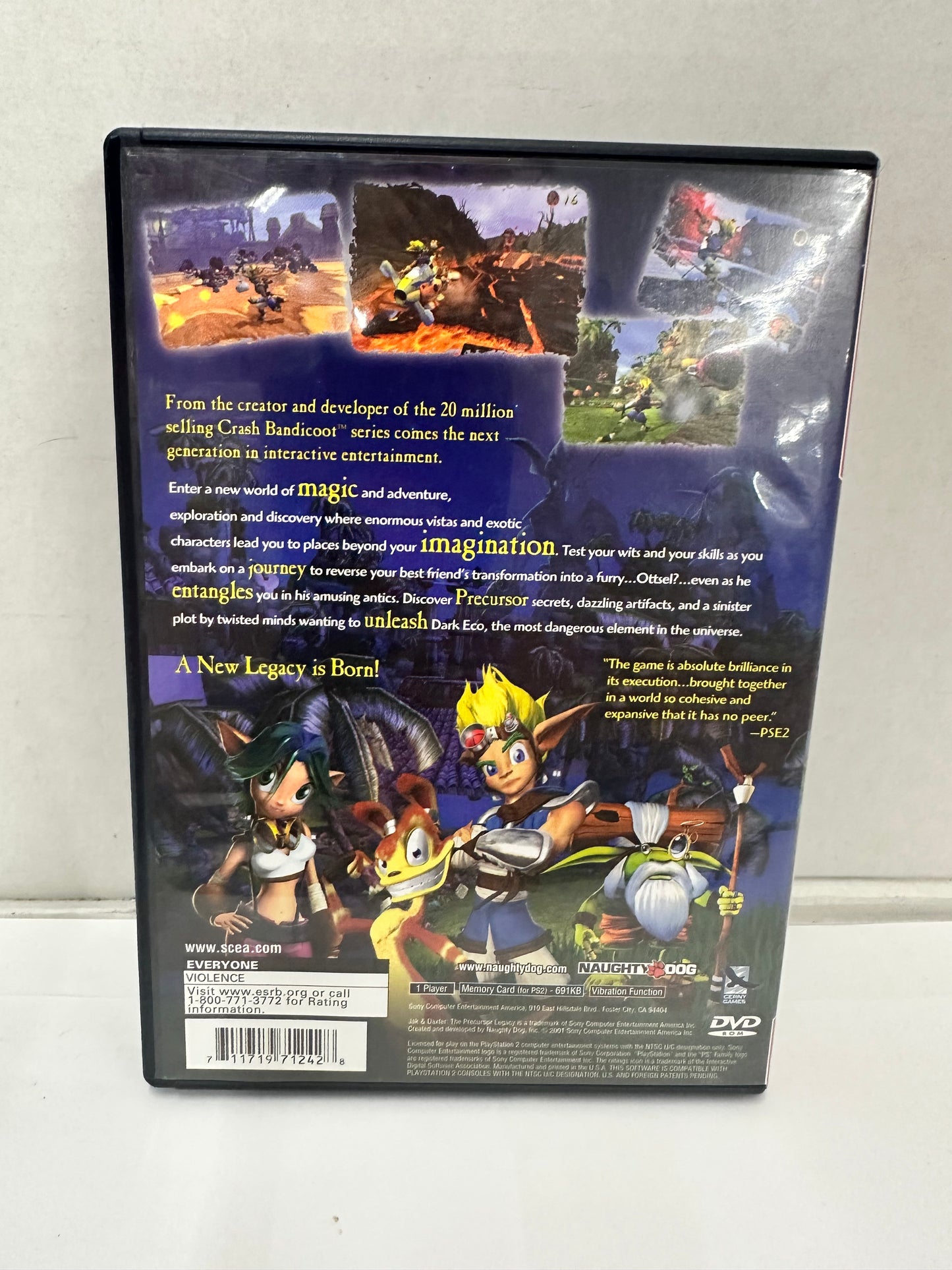 Jak and Daxter: The Precursor Legacy (PS2, PlayStation 2) CIB, Complete, Tested