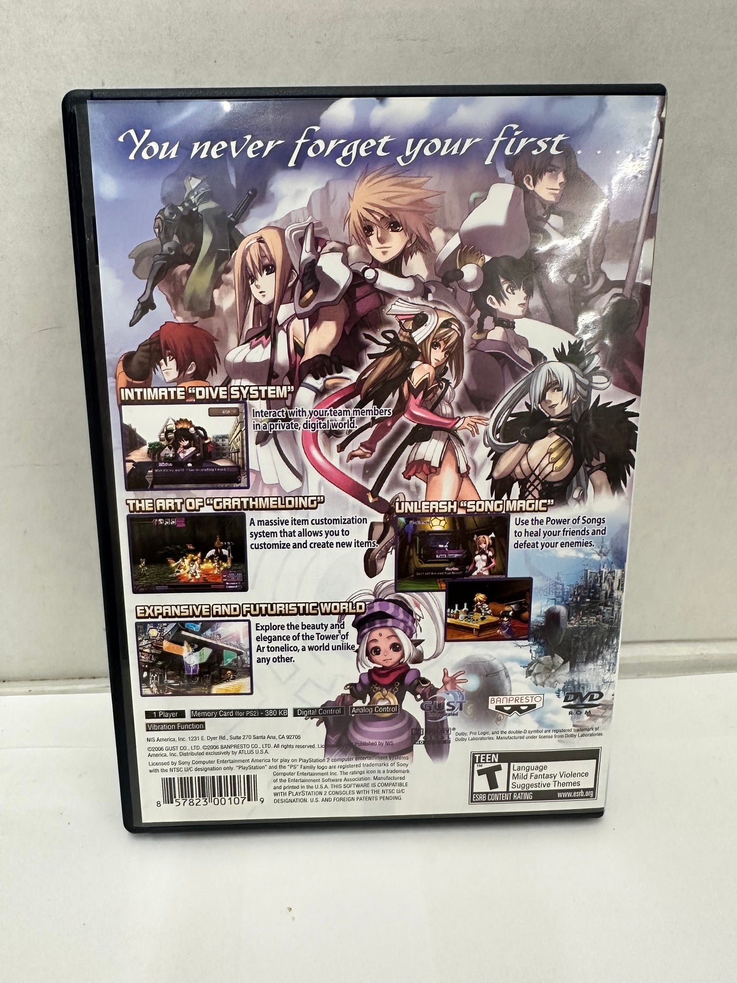 Ar Tonelico: Melody of Elemia (Sony PlayStation 2, 2007) Complete