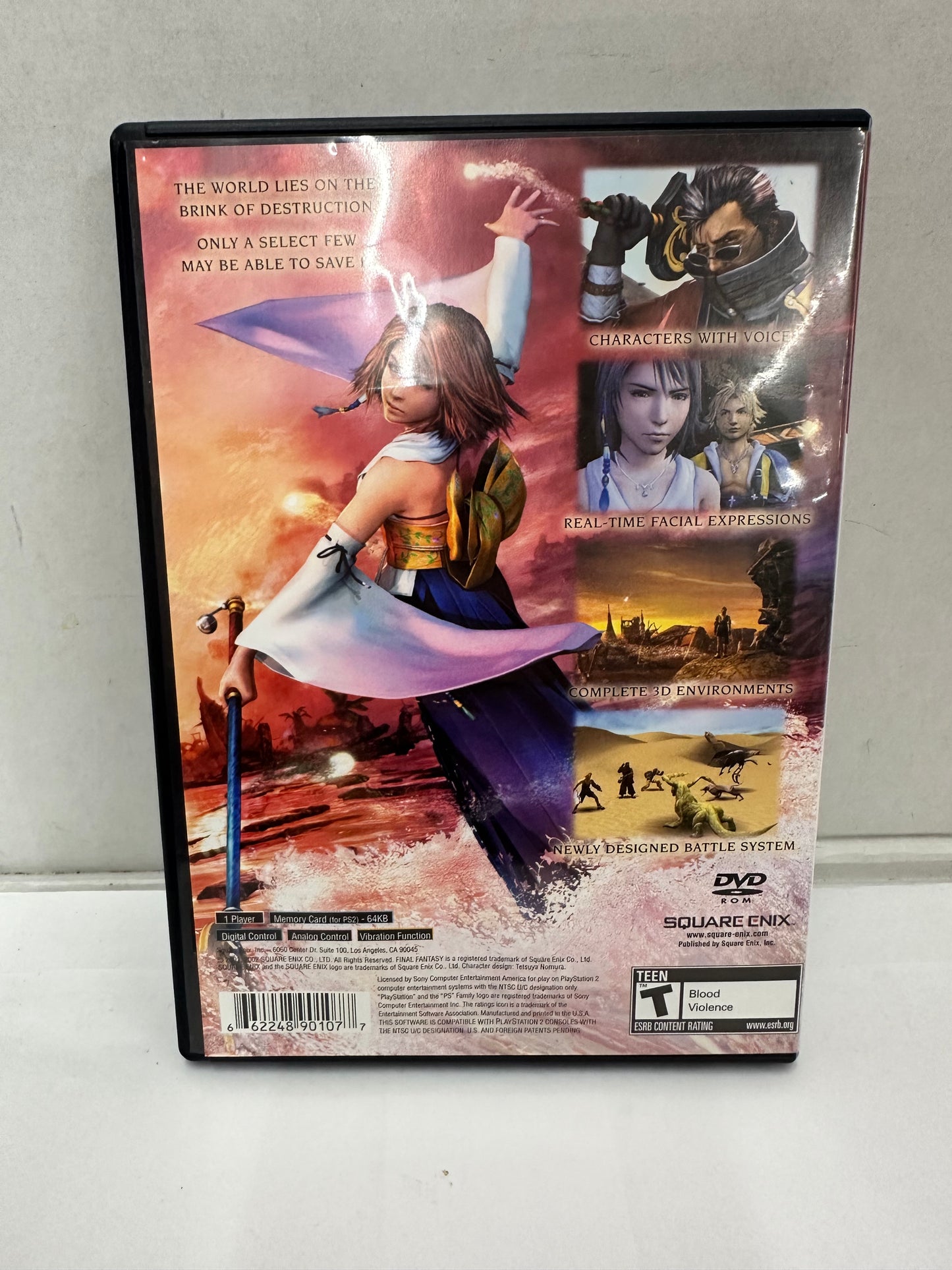 Final Fantasy X, (PS2, PlayStation 2, 2001) Square Enix