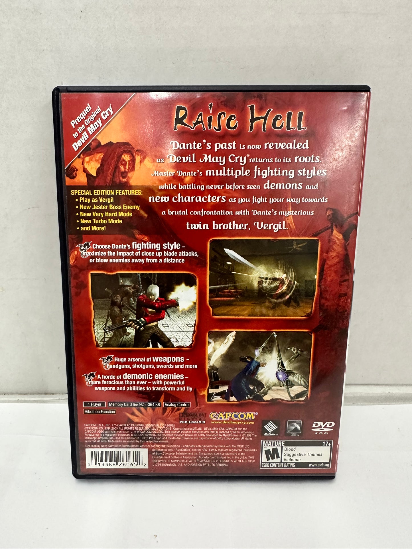 Devil May Cry 3 Special Edition Greatest Hits Sony PlayStation 2 PS2 Complete