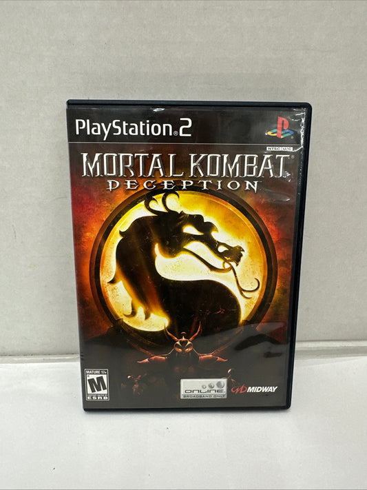 Mortal Kombat Deception PS2 Black Label Tested