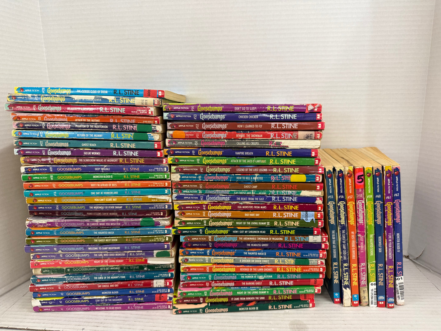 Vintage 90s Complete GOOSEBUMPS PB Set-Lot of 62 Original