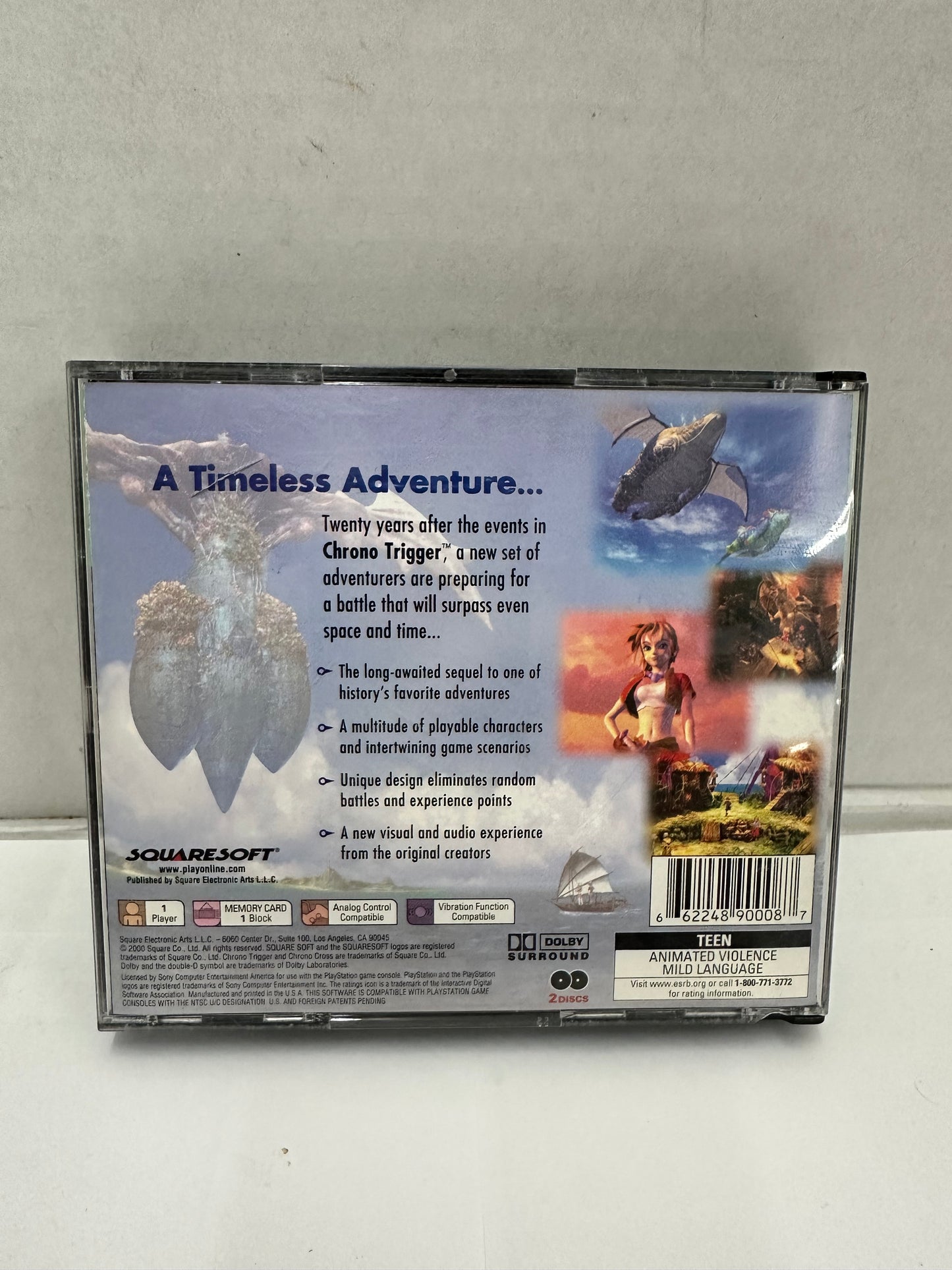 Chrono Cross (Sony PlayStation 1, PS1 2000) Black Label Tested No Manual