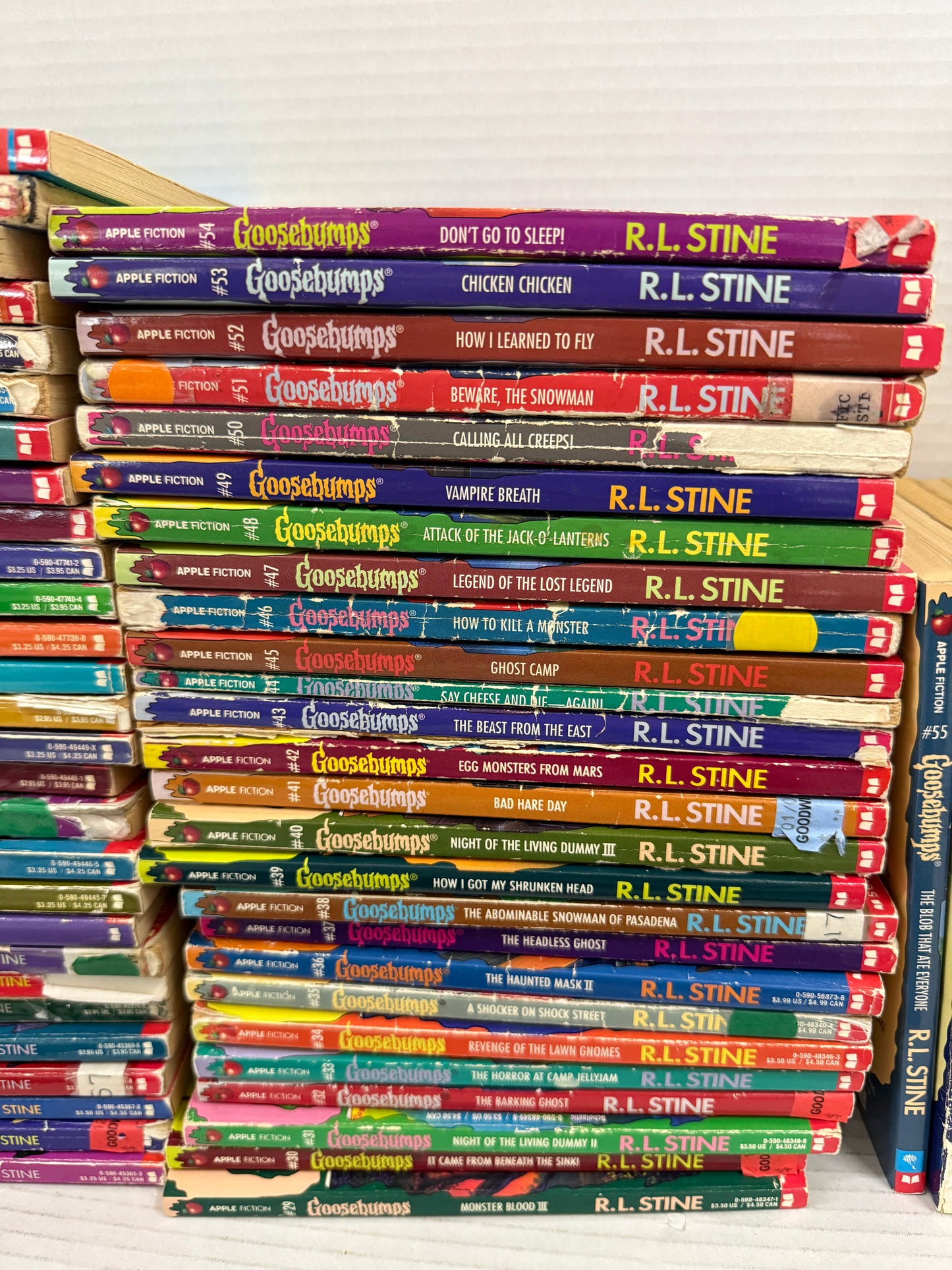 Vintage 90s Complete GOOSEBUMPS PB Set-Lot of 62 Original